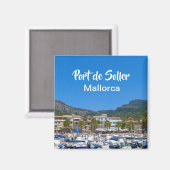 Mallorca Port de Soller Harbour Souvenir Magneet (Voorkant / Achterkant)