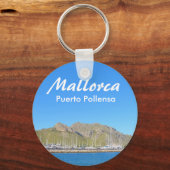 Mallorca Puerto Pollensa Souvenir Sleutelhanger (Voorkant)