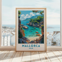 Mallorca Reizen Poster Spanje Wall Art