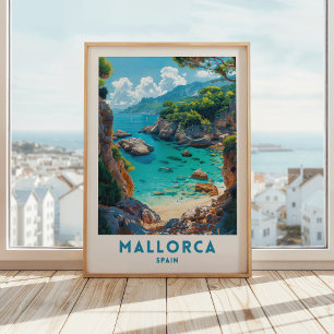 Mallorca Reizen Poster Spanje Wall Art