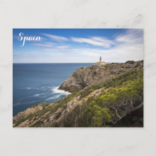 Mallorca Spain Lighthouse Travel Photo Briefkaart