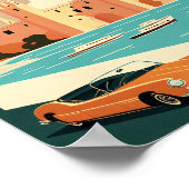 Mallorca Spain Minimalistisch  kunstPoster Poster (Hoek)