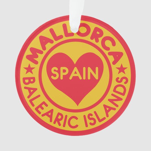 Mallorca Spanje, aangepast versiering Ornament (voorkant)