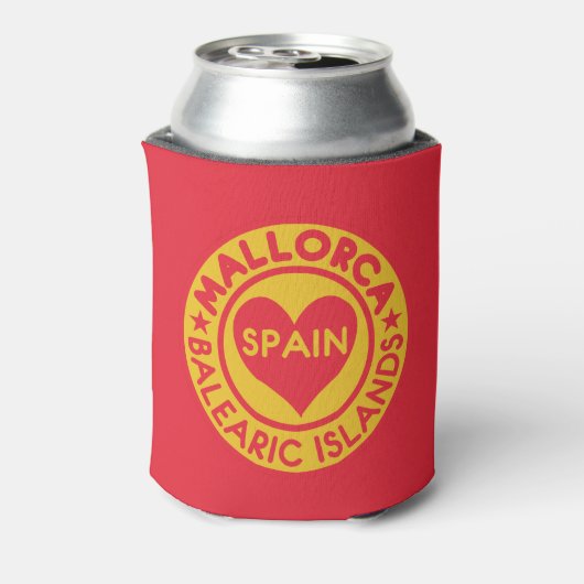 MALLORCA Spanje aangepaste drink koeler (Blikje Achterkant)