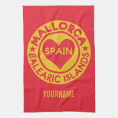MALLORCA Spanje aangepaste monogram handdoeken (Verticaal)