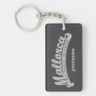 MALLORCA Spanje aangepaste monogram sleutelketen Sleutelhanger