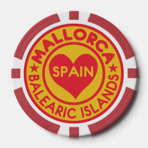 Mallorca Spanje aangepaste poker chips
