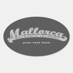 MALLORCA Spanje aangepaste tekst & kleur stickers