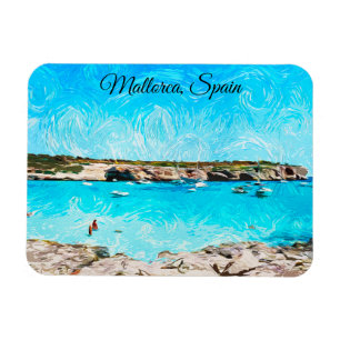 Mallorca Spanje Balearen Eiland Aquarel Schilderen Magneet