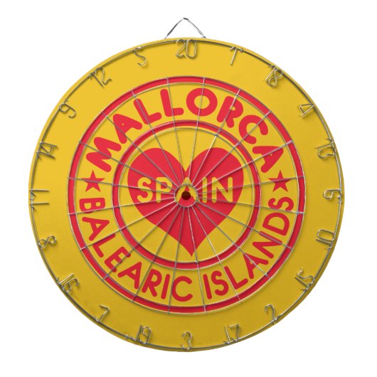 MALLORCA Spanje dart board Dartbord (Voorkant)