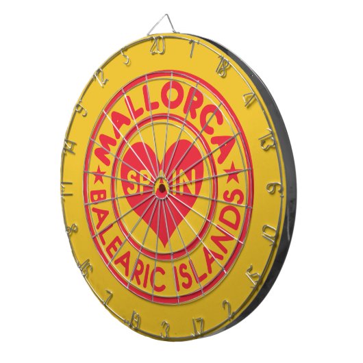 MALLORCA Spanje dart board Dartbord (Voorkant Rechts)