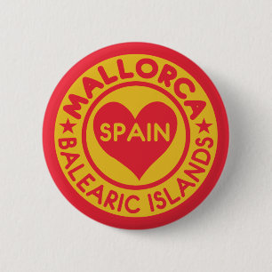 MALLORCA Spanje-knoppen Ronde Button 5,7 Cm