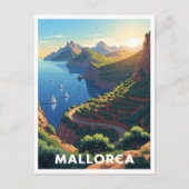 Mallorca, Spanje – kustweg Briefkaart (Voorkant)