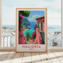 Mallorca Spanje Reizen Print Poster Wandkunst
