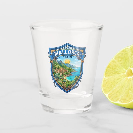 Mallorca Spanje Shot Glas (Voorkant)