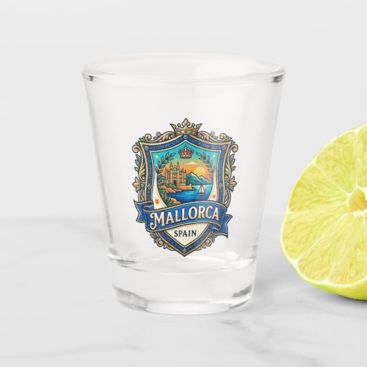 Mallorca Spanje Shot Glas (Voorkant)
