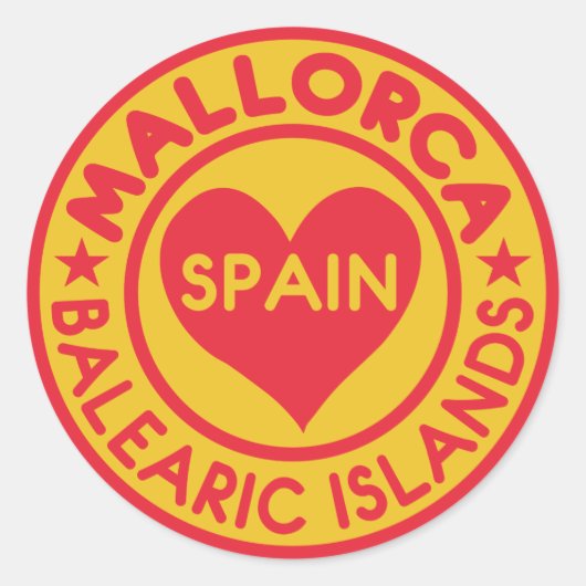 Mallorca Spanje stickers (Voorkant)