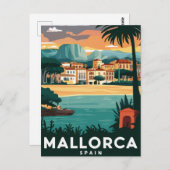 Mallorca, Spanje Strandstylist Briefkaart (Voorkant / Achterkant)