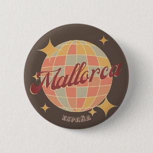 Mallorca Spanje vakantie souvenir retro pin Ronde Button 5,7 Cm