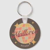 Mallorca Spanje vakantie souvenir retro Sleutelhanger (Voorkant)