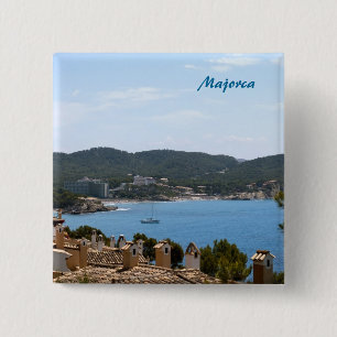 Mallorca Vierkante Button 5,1 Cm
