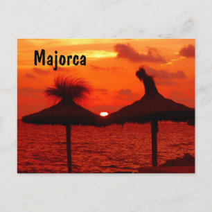 Mallorca zonsondergang - Briefkaart