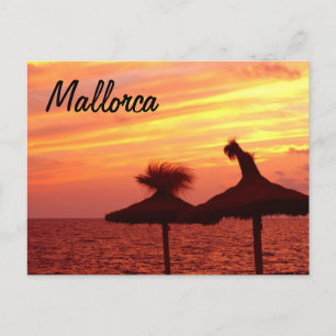 Mallorca zonsondergang - Briefkaart