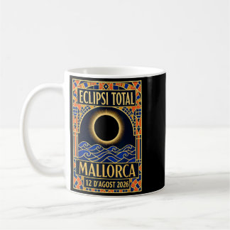 Mallorca Zonsverduistering 2026 - Catalaans Modern Koffiemok