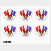 Mallorette's Marching, Red Whit and Blue, Stickers (Vel)