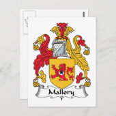 Mallory Family Crest Briefkaart (Voorkant / Achterkant)