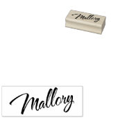 Mallory name cursief script font lettering 	rubberstempel (Gestempeld)
