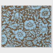 Mallow,  design, in zacht blauw en bruin cadeaupapier (Vlak)