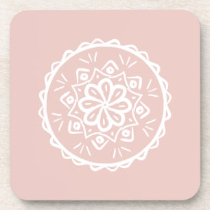 Mallow Mandala Bier Onderzetter