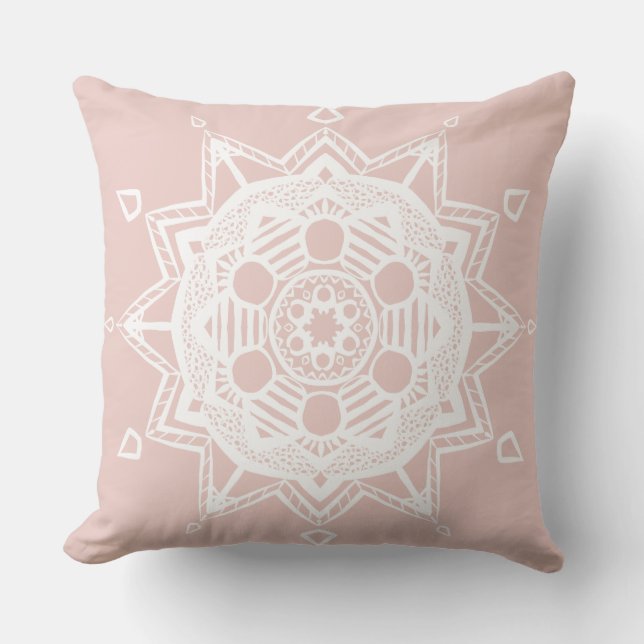 Mallow Mandala Buitenkussen (Voorkant)