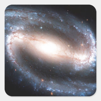 Mally Spiral Galaxy print Melkweg Andromeda Vierkante Sticker