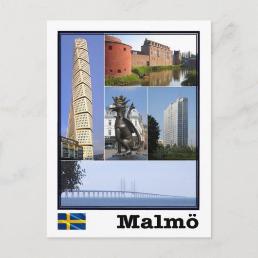 Malmö - Sweden - Mosaic - Briefkaart (Voorkant)