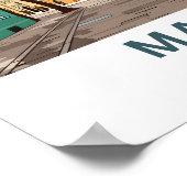 Malmo Zweden Reisprint Poster (Hoek)