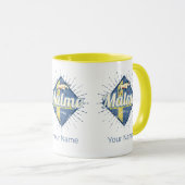 Malmo Zweden Retro Flag  Moose Souvenir Mok (Voorkant rechts)