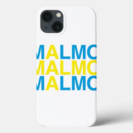 MALMO Zweedse vlag Case-Mate iPhone Case (Achterkant)