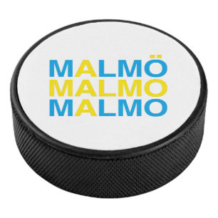MALMO Zweedse vlag Hockey Puck