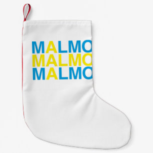 MALMO Zweedse vlag Kleine Kerstsok