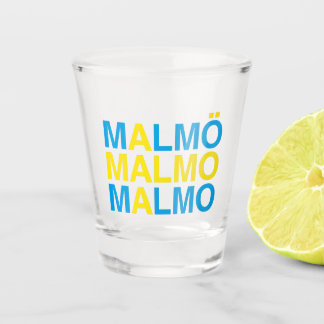 MALMO Zweedse vlag Shot Glas
