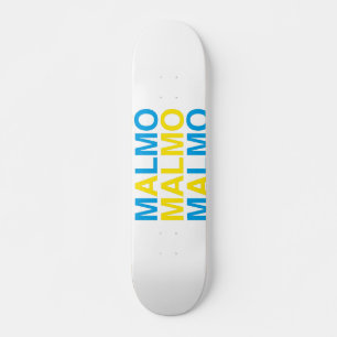 MALMO Zweedse vlag Skateboard