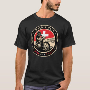 Maloja Pass   Zwitserland   Motorfiets T-shirt