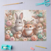 Malse Bosdieren Bloemig Tissuepapier (Craft)