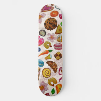 Malse gebakjes zoetigheden snoepjes skateboard