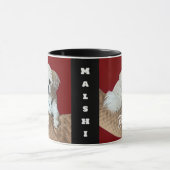 Malshi-combobecker met tekst mok (Midden)