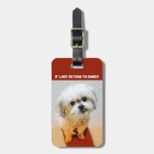 Malshi Dog dubbelzijdig Bagagelabel (Voorkant verticaal)