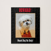 Malshi Funny Guard Dog Jigsaw Puzzle (Vertical)