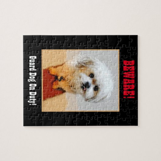 Malshi Funny Guard Dog Jigzaag Puzzle Legpuzzel (Horizontaal)